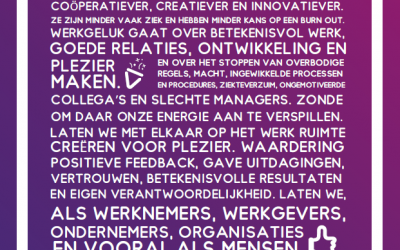 Geluk en werk! Het kan goed samengaan.